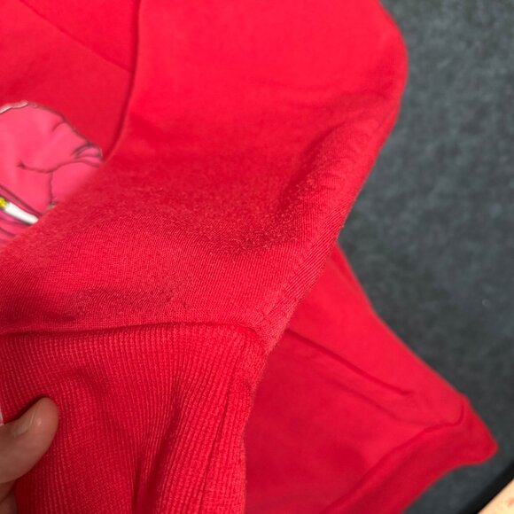 Reason Popeye Hoodie Men's L Red Graphic Print Sweatshirt - Good Condition - Picture 4 of 6